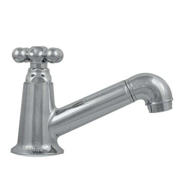 Imagen de Grifería de lavatorio de agua fría de mesada cromada MARUJA