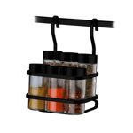 Imagen de CONJUNTO PORTA CONDIMENTOS 7 PIEZAS NEGRO MATE