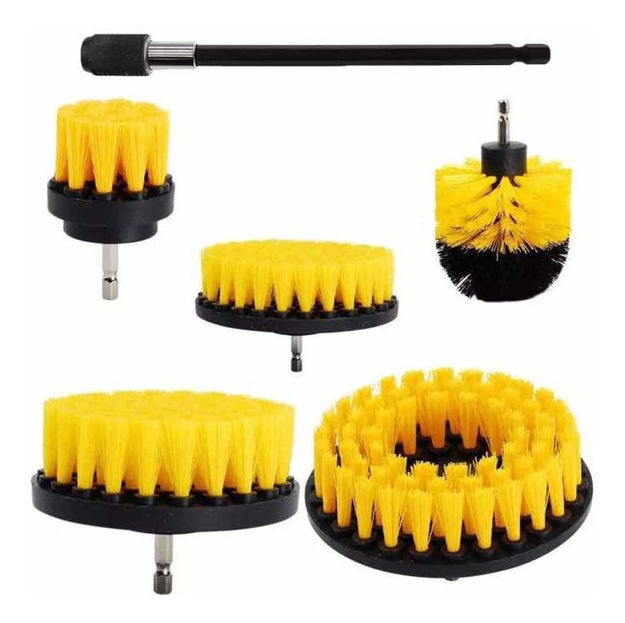 Imagen de Cepillo Limpieza Atornillador Taladro 6 Unidades