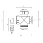 Imagen de Conexión para maquina lavarropas o lavaplatos 1 1/2"