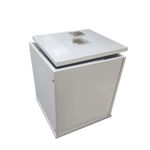 Imagen de Papelera cuadrada madera laqueada