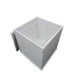 Imagen de Papelera cuadrada madera laqueada