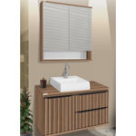 Imagen de Botiquín Cecilia Nogal 65cm