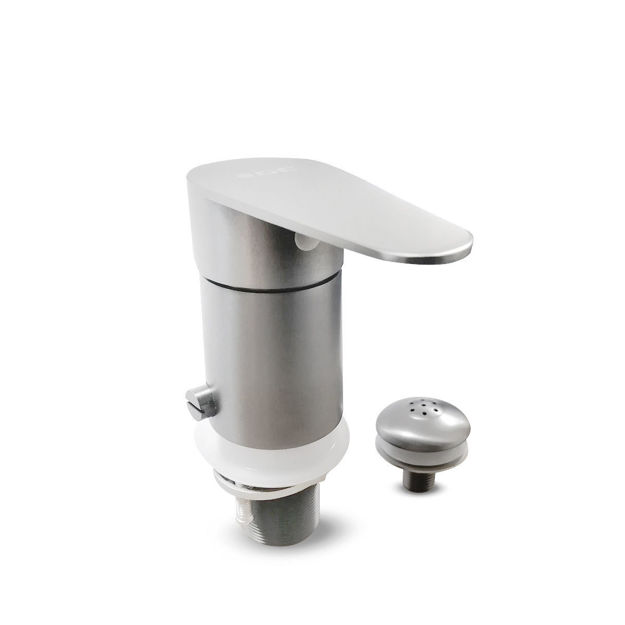 Imagen de Grifería de bidet Monocomando con transferencia Celtic Gris Satinado