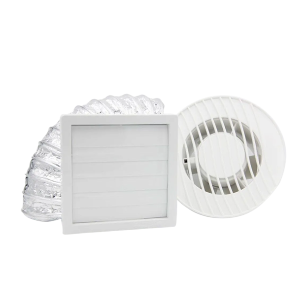 Imagen de Extractor ARKIT18 con veneciana y corrugado 150mm