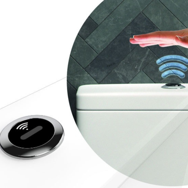 Imagen de Cisterna mochila Quadra/Axis dual con sensor blanco