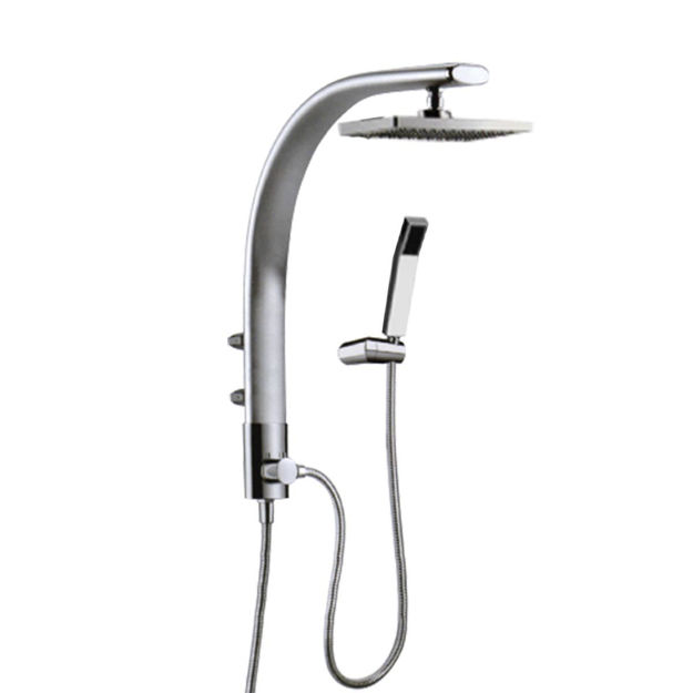 Imagen de Barral de ducha exterior sin grifería Satinado