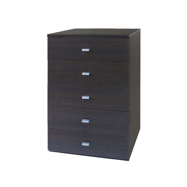 Imagen de Mueble Melamina Wengue 5 cajones