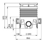 Imagen de Cámara de inspección 160/110 60x60 SMART HOME