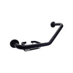 Imagen de Agarradera De Ducha Angular Negro Mate Con Jabonera Izquierda /derecha