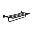 Imagen de Toallero Repisa Recto Hotel Negro Mate 60cm