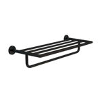Imagen de Toallero Repisa Recto Hotel Negro Mate 60cm