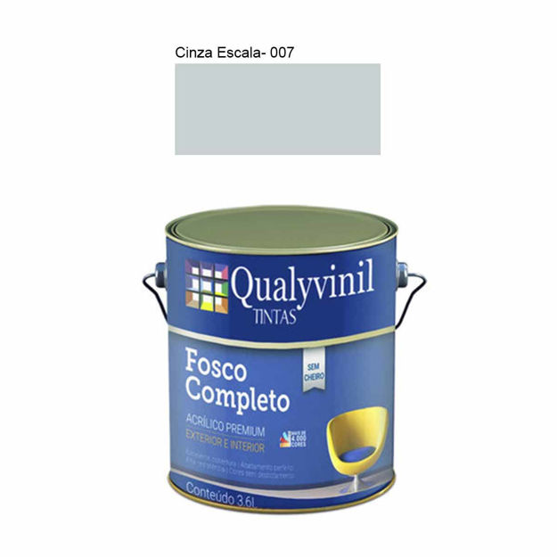 Imagen de Latex acrílico Gris Escala Fosco completo mate 3.6lt