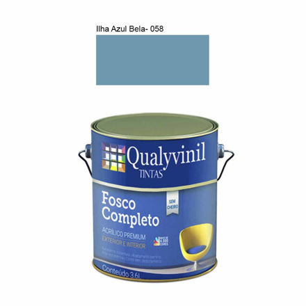 Imagen de Latex acrílico Línea Azul Fosco completo mate 3.6lt