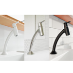 Imagen de Grifería para lavatorio de agua fría de mesada Confort Black Blukit