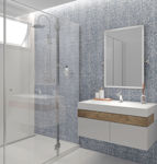 Imagen de Cerámica de pared Coloral  Az Azul HD 34x60 cm Brillante