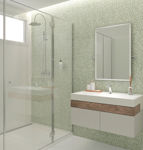 Imagen de Cerámica de pared Coral Verde HD 34x60 cm Brillante