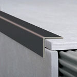 Imagen de Aluminio tapacanto 16x16mm 2.5mt negro mate