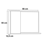 Imagen de Botiquín en madera 56cm beige COZIMAX