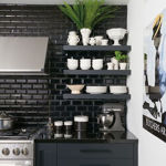 Imagen de Cerámica de pared 32A13 Ladrillo Negro 32x62 cm Brillo Rectificado