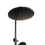 Imagen de Barral de ducha monocomando Exterior con transferencia Blaster Negro Mate