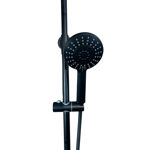 Imagen de Barral de ducha monocomando Exterior con transferencia Blaster Negro Mate