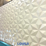 Imagen de Cerámica de pared Illusión Estrella blanco 32x62 cm Brillante