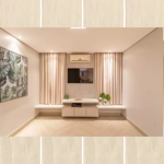 Imagen de Porcelanato para piso y pared Ecofloor Pinus 24.5x100 cm Mate y rectificado