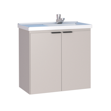 Imagen de Mueble de baño suspendido Aster beige 60cm con bacha de resina