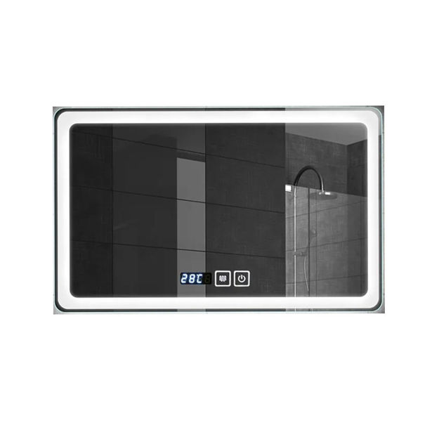Imagen de Espejo LED Rectangular 80x60 cm 2 botones y display