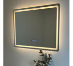Imagen de Espejo LED Rectangular 80x60 cm 2 botones y display