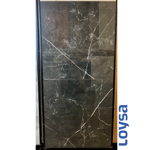 Imagen de Gres para piso y pared Nero Elevato 66x66 cm Pulido brillante y rectificado
