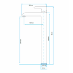 Imagen de Grifería de lavatorio Monocomando Alto de mesada Alassio Oro