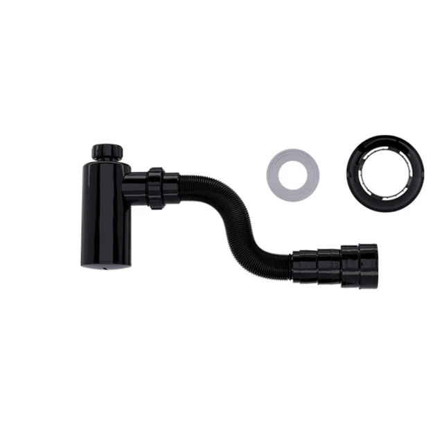 Imagen de Sifón botella para lavatorio 7/8" x 40mm Negro