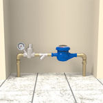 Imagen de Válvula reductora de presión 3/4 y 1/2 con manómetro