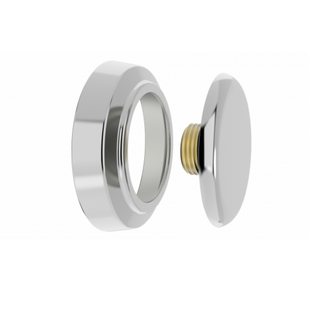 Imagen de Plug con tapajunta 1/2 cromado Blukit