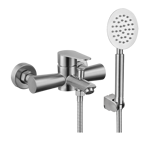 Imagen de Grifería de ducha Monocomando Exterior con transferencia Celtic Gris Satinado