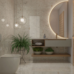 Imagen de Gres para piso y pared Arenito Bg Pulido 87x87 cm Pulido Brillante y Rectificado