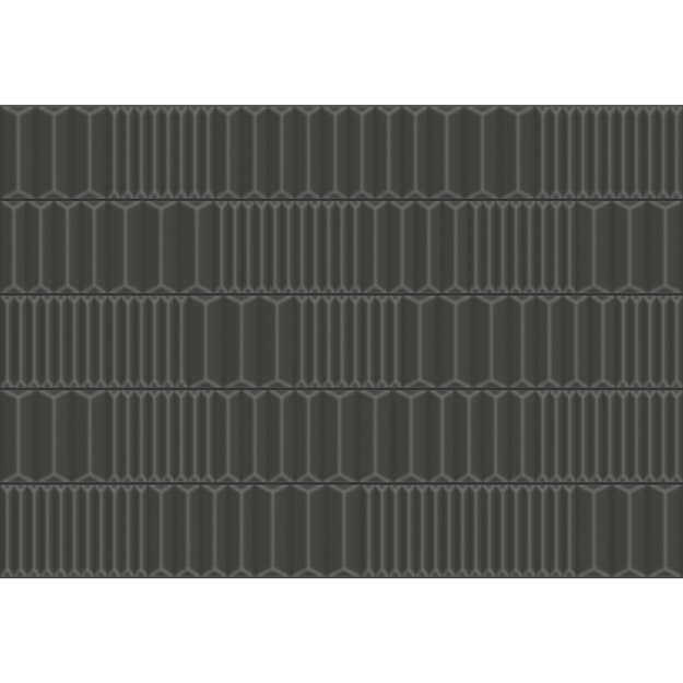 Imagen de Porcelanato para pared Canudos Grafito  45x65 cm Satinado y Rectificado