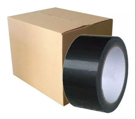 Imagen de Cinta tela negra (pato) 48mm x 10y