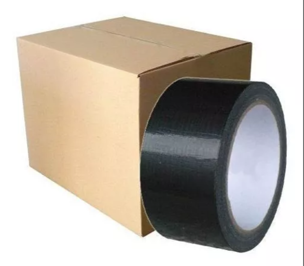 Imagen de Cinta tela negra (pato) 48mm x 10y