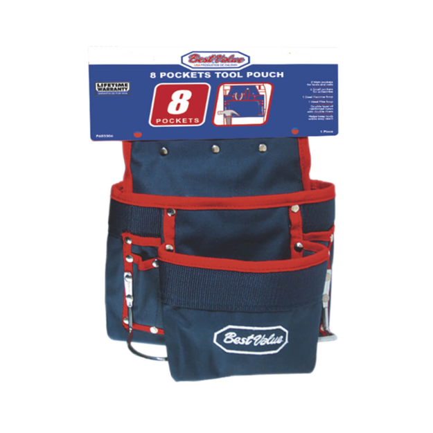Imagen de PORTA HERRAMIENTAS P/CINTURON 8 BOLSILLOS