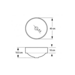 Imagen de Bacha de sobreponer redonda 40 cm blanca Deca