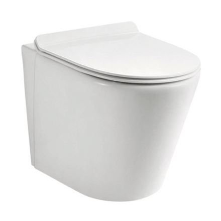 Imagen de Inodoro de pared corto VIP con asiento slow