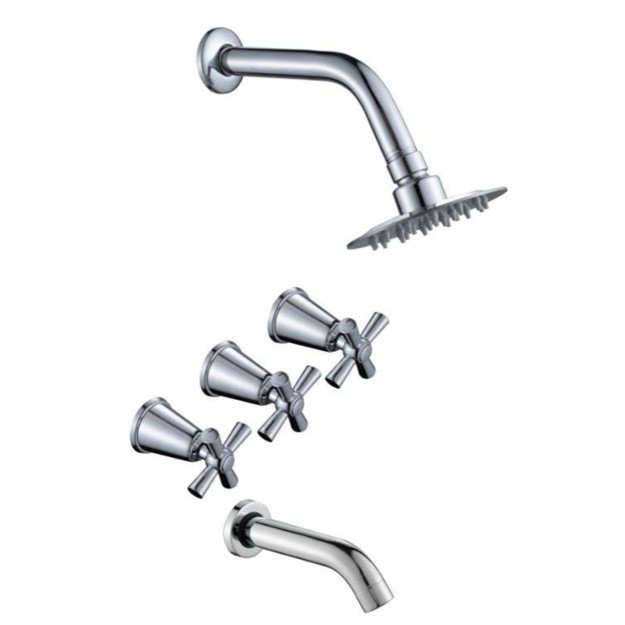 Imagen de Griferia de ducha Cuzco Cromado Brillante