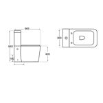 Imagen de Inodoro con mochila Lucania Blanco DMC