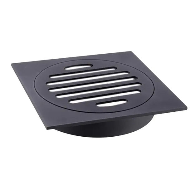 Imagen de Rejilla negro Mate con rosca y aro 10x10 DMC