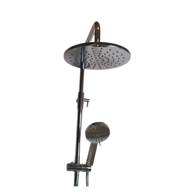 Imagen de Barral de ducha Bimando exterior sin transferencia Gris Brillante