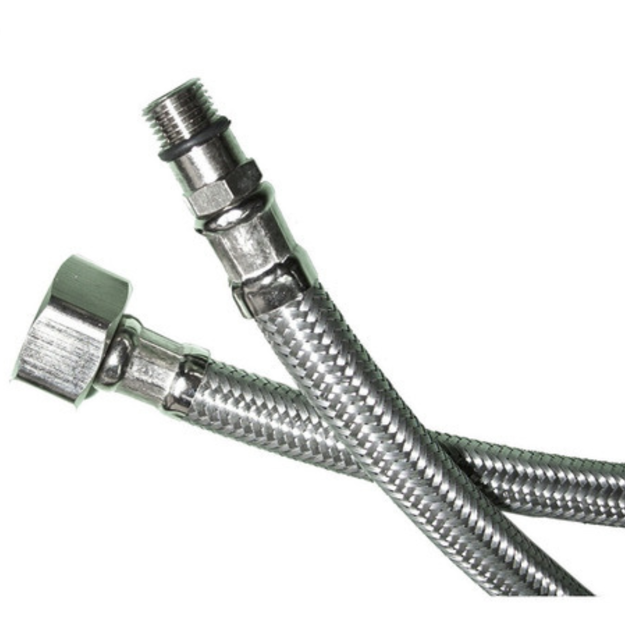 Imagen de Colilla acero inox. macho corto 60 cm x 3/8"