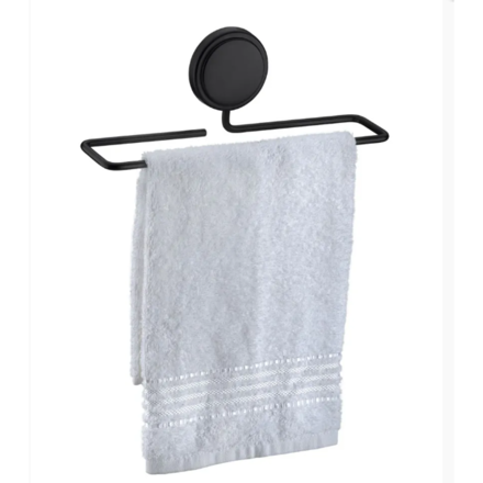 Imagen de TOALLERO ADHESIVO 25 CM NEGRO MATE